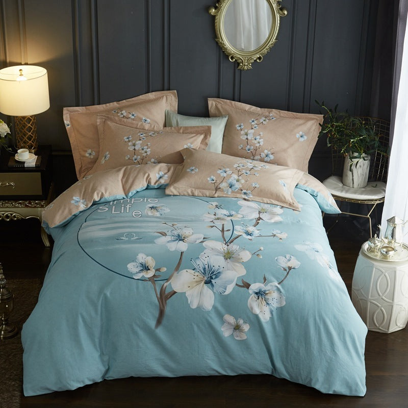 Four-piece cotton bed