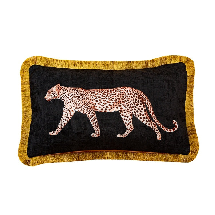 Funda de almohada de la marca Tide con diseño de leopardo para sofá