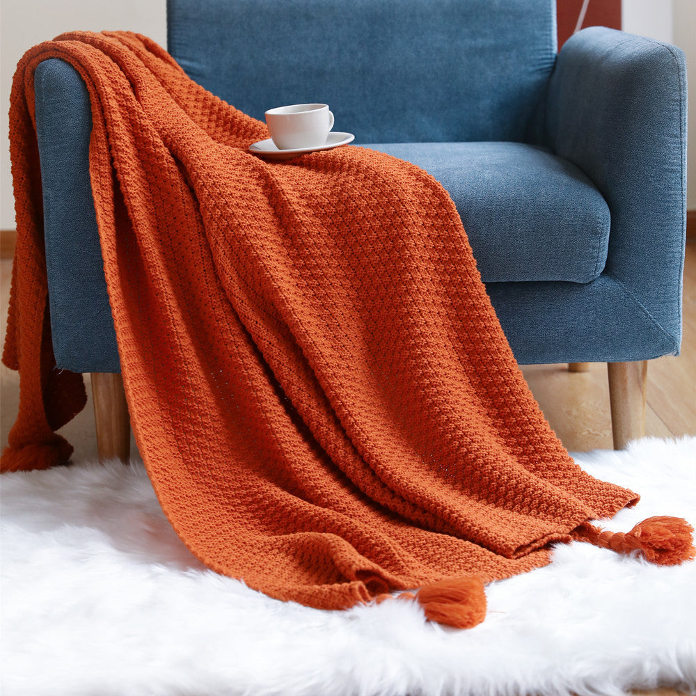 Sofa Knitted Office Air Conditioning Lunch Break Small Blanket