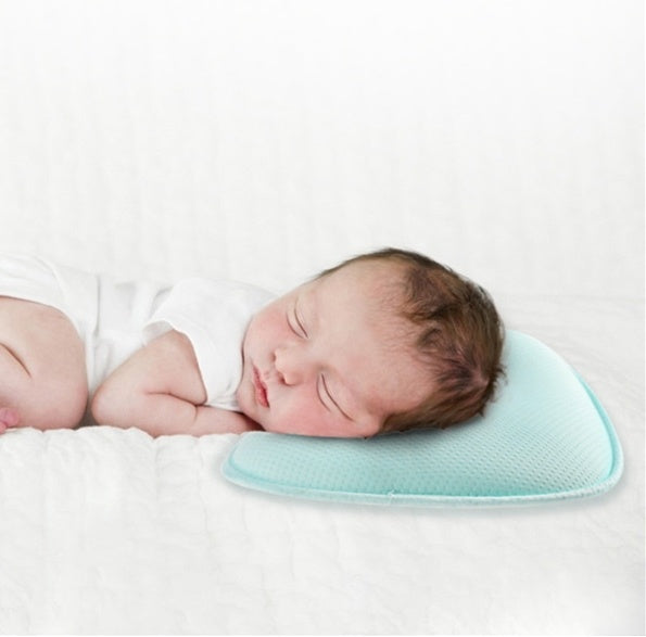 Almohada para bebé Sunveno que moldea la cabeza del bebé y previene la cabeza plana. Almohada de seguridad de fibra de maíz para niños recién nacidos. Ropa de cama para bebés