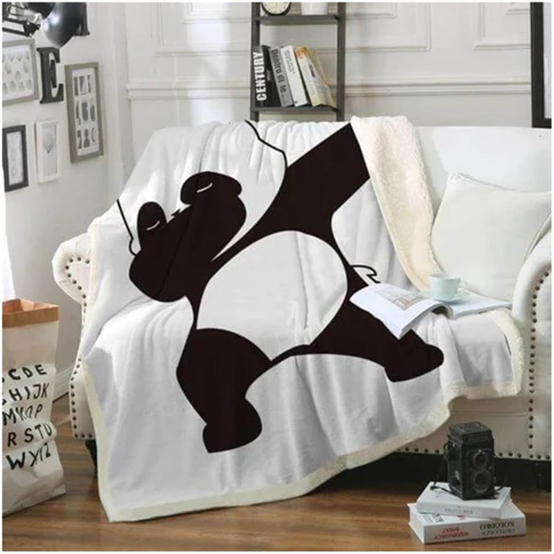 Panda series flannel blanket