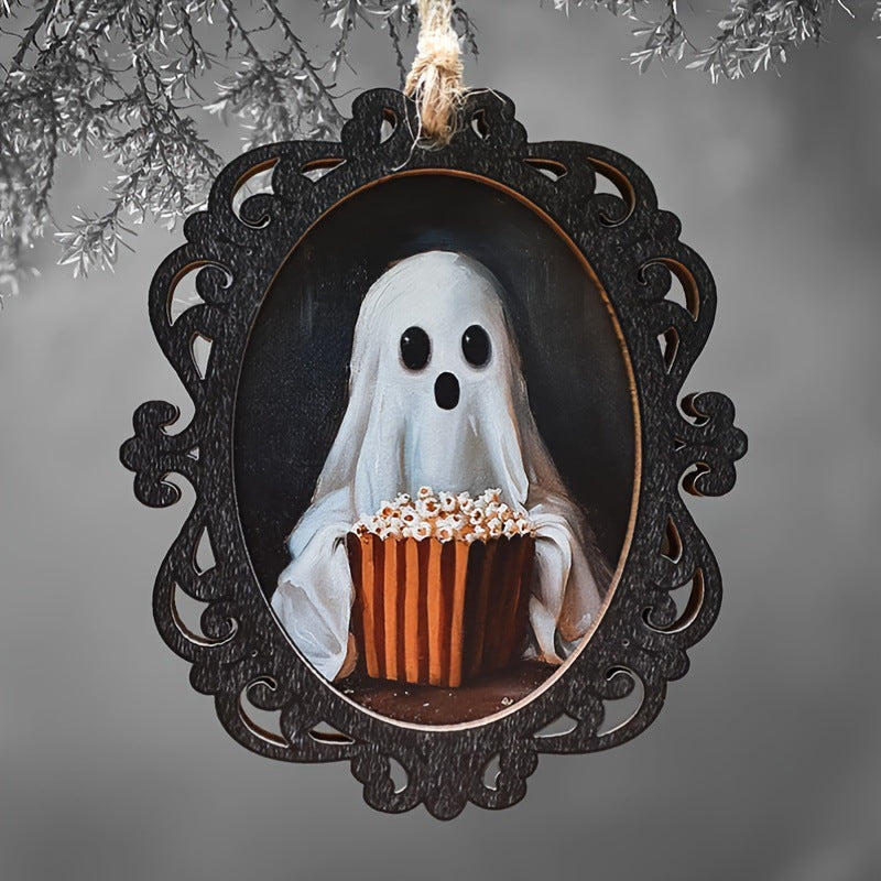 Creative Halloween Ghost Portrait Pendant