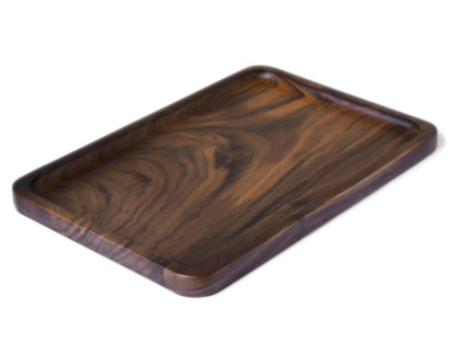 Exquisite black walnut tray, oblong Western food cake, coffee, tea, high grade dinner plate, hotel home