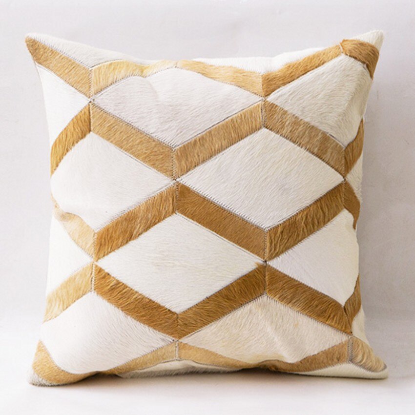 Home sofa cowhide pillow