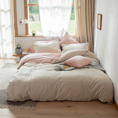 Four-piece velvet winter thick bedding