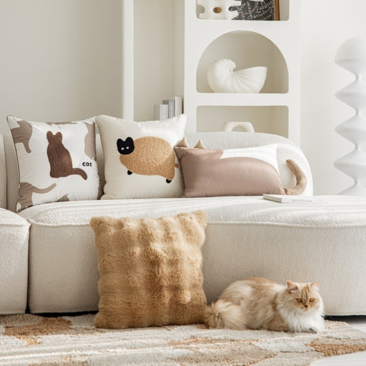 Cute Cat Nordic Ins Style Living Room Sofa Pillow Cushion