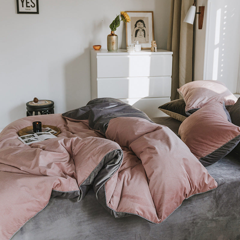 Housse de couette chaude et épaisse stéréoscopique pour l'hiver