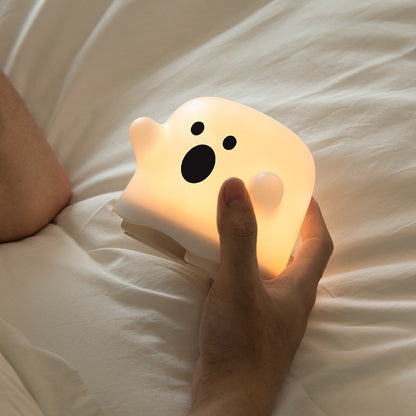 Lampe de chevet en silicone à capteur tactile LED pour décoration d'intérieur, idéal pour les chambres de filles, le salon, un cadeau d'anniversaire pour enfants ou comme décoration d'Halloween