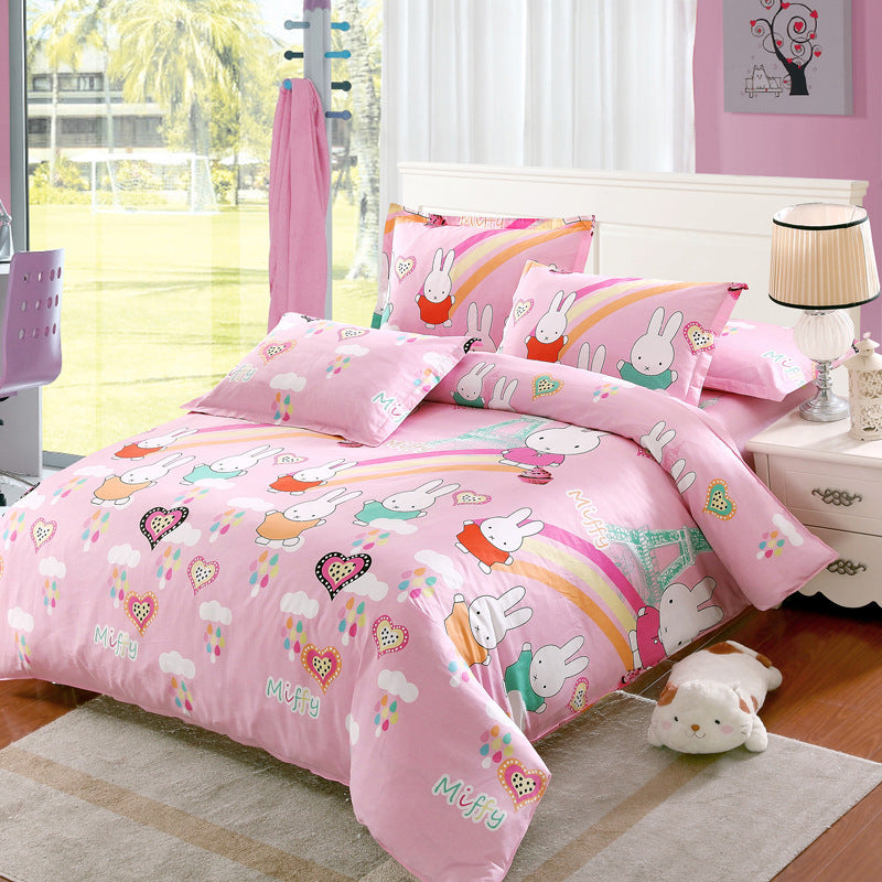 Four-piece cartoon bed