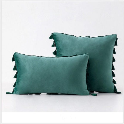 Velvet sofa pillowcase