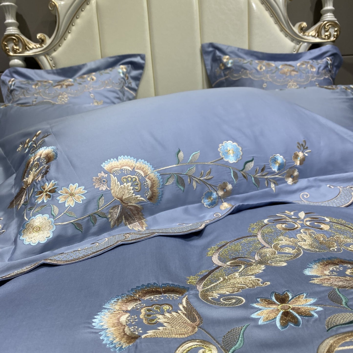 High-end Palace Style Embroidery Long-staple Cotton Bedding