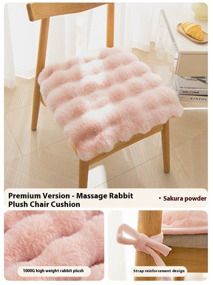 Bunny Cashmere Warm Cushion Office Long Sitting Artifact Thickened Fleece