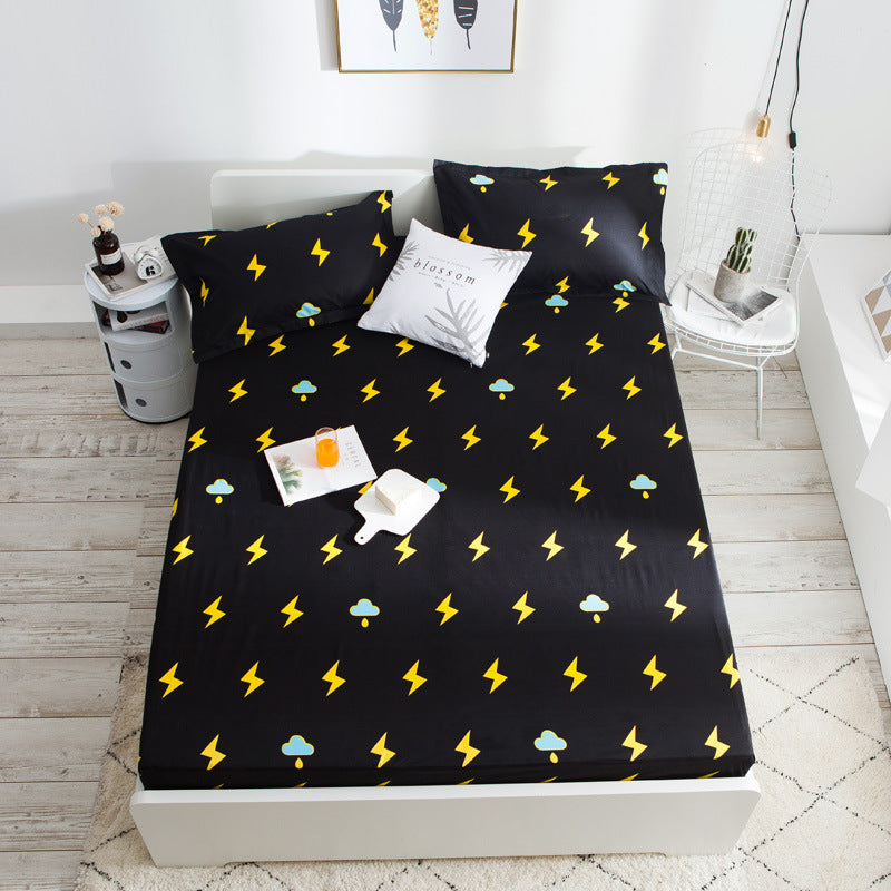 One piece waterproof bed sheet