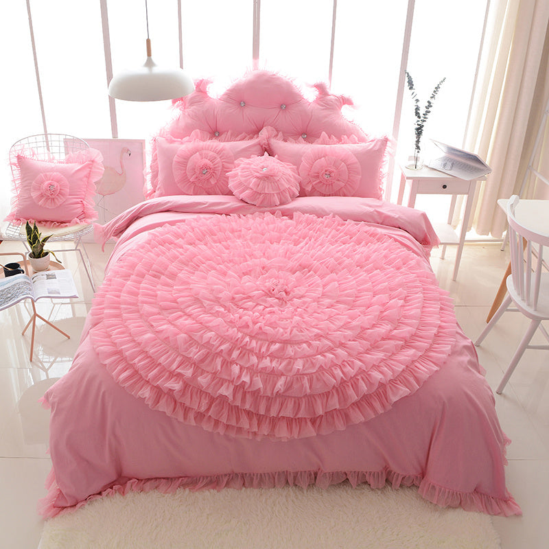 Cotton Princess Wind Bed Skirt Type Bedding