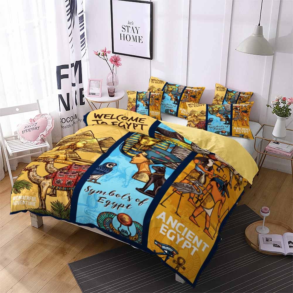 Explosive 3d home textile bedding new Egyptian culture