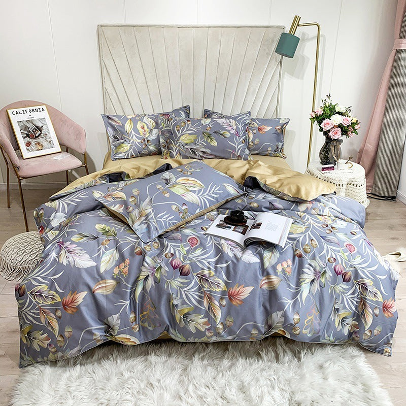 Cotton Digital Printing Bed Sheet Quilt Cover Set