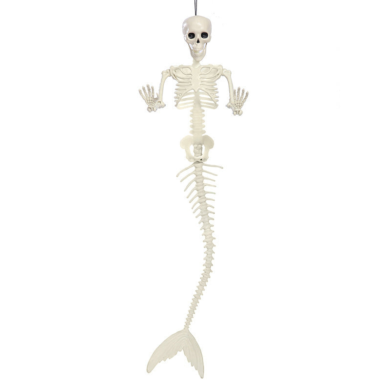 Halloween Skull Fish-skeleton Hanger Fixed Posture Simulation Chamber Props