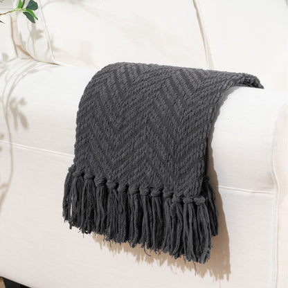 Sofa Cross-border Tassel Sofa Cover Tailstock Towel Knitted Blanket