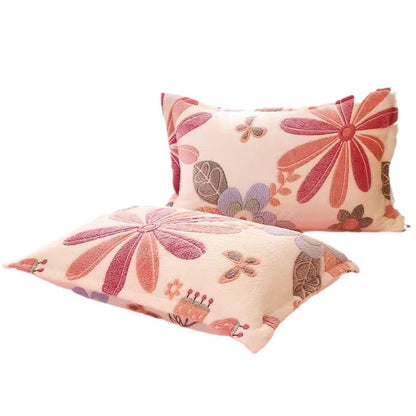 Fleece-lined Double-sided Fleece Winter Warm Coral Fleece Pillowcase