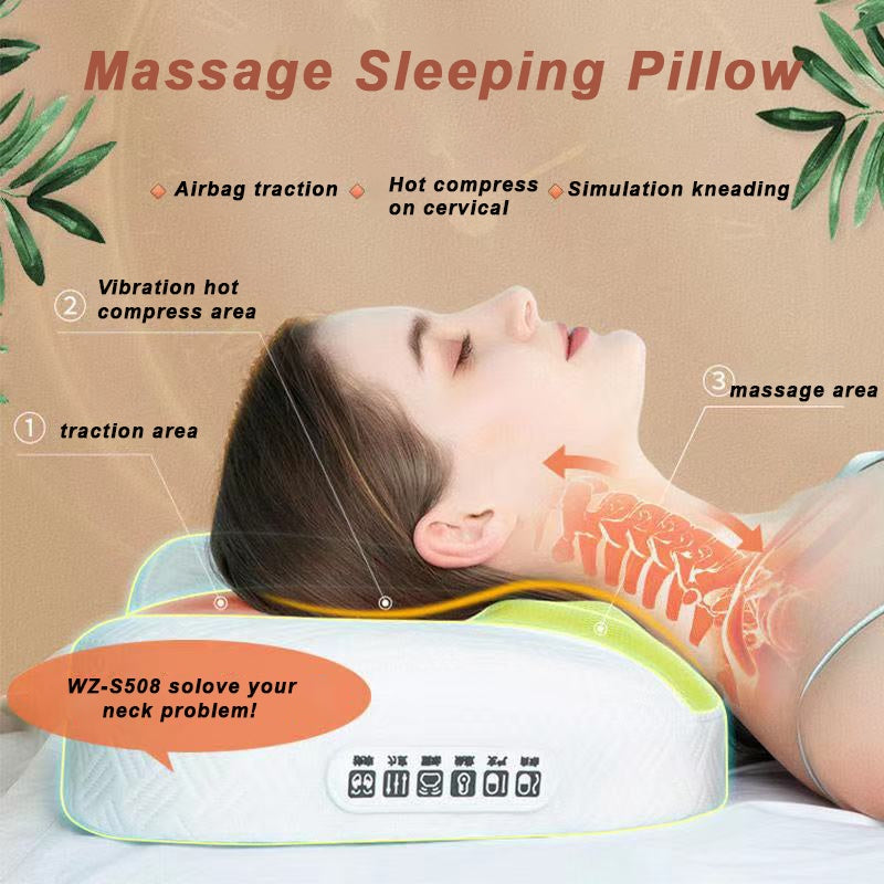 Back Waist Shoulder Neck Massage Pillow Heating