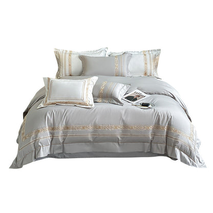 Cotton Four-piece Set Mattress Cover Embroidery