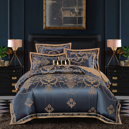 Tencel cotton satin jacquard four-piece multi-piece bedding