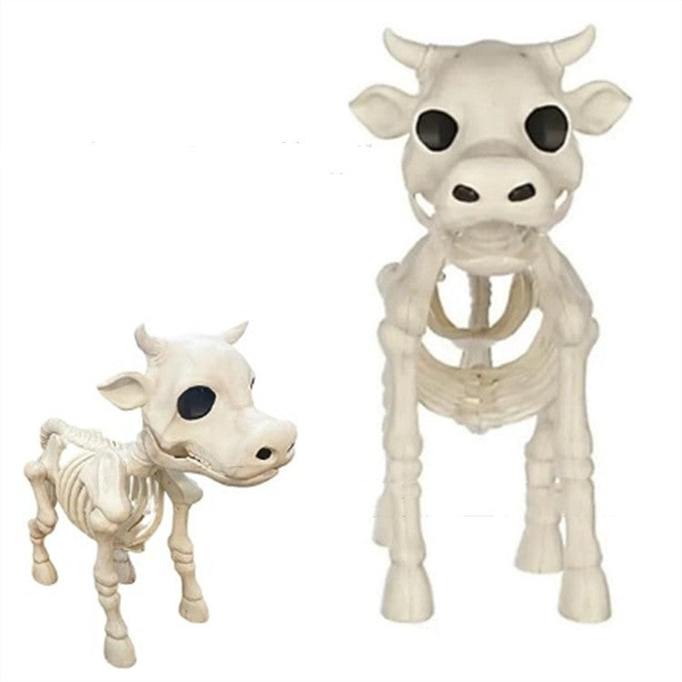 Halloween Skull Cow Toy Skeleton Decoration