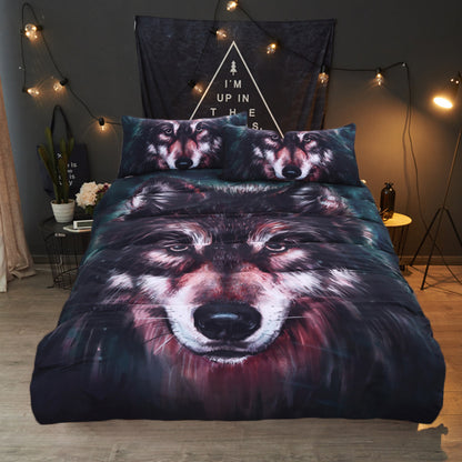 Juego de cama de tres piezas Wolf