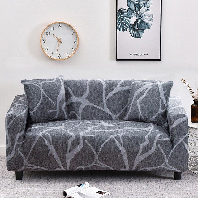 Home Fashion Simple Printing Elastic Sofa Cover