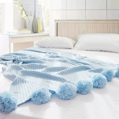 Ball carpet cotton knit blanket