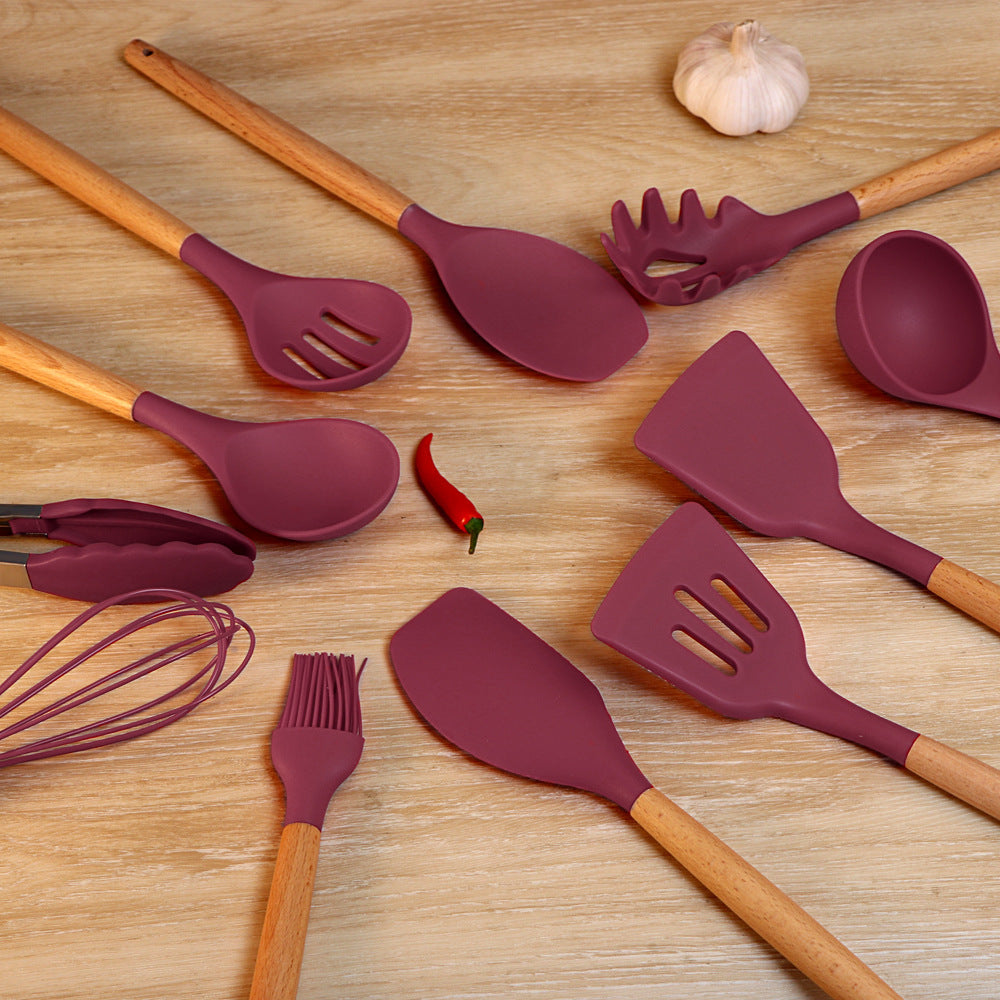 Ensemble d'ustensiles de cuisine en silicone