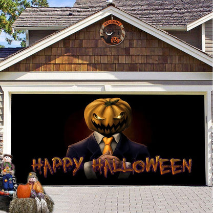 Halloween Garage Background Decoration Hanging Cloth