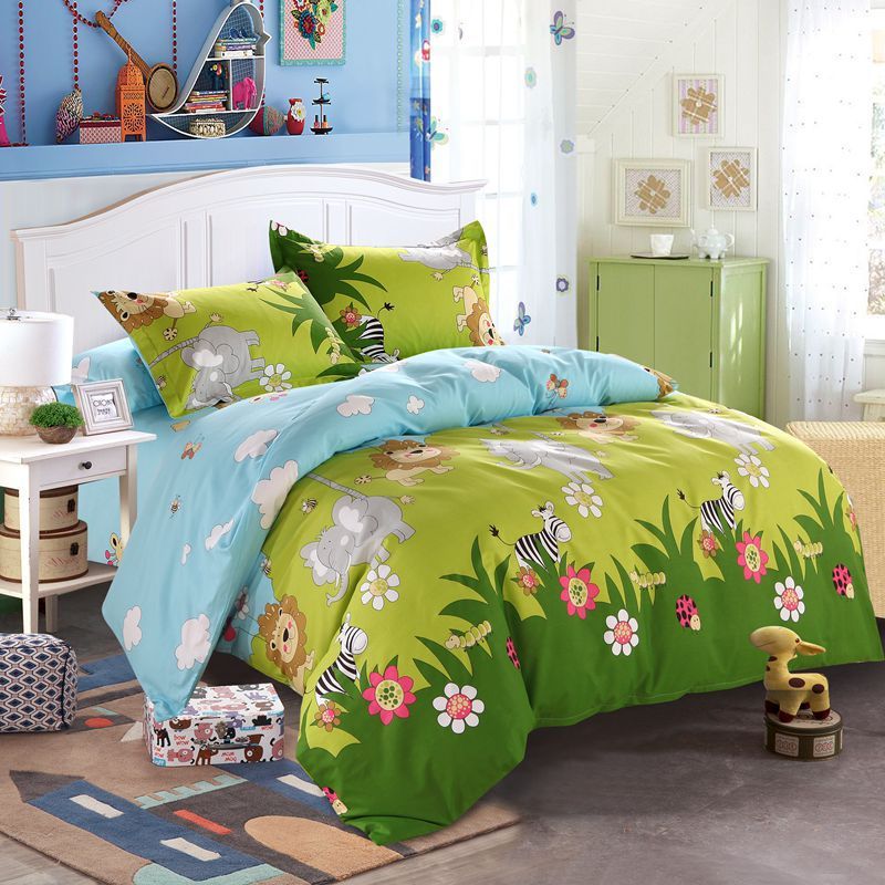 Four-piece cartoon bed