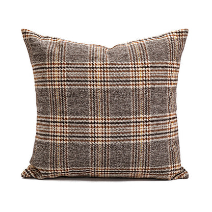 Housse de coussin marron nordique pour canapé, chambre à coucher, baie vitrée