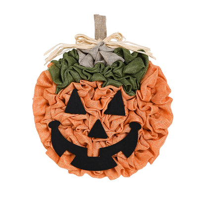 Halloween Pumpkin Garland Hand-woven Party Layout Props Pendant