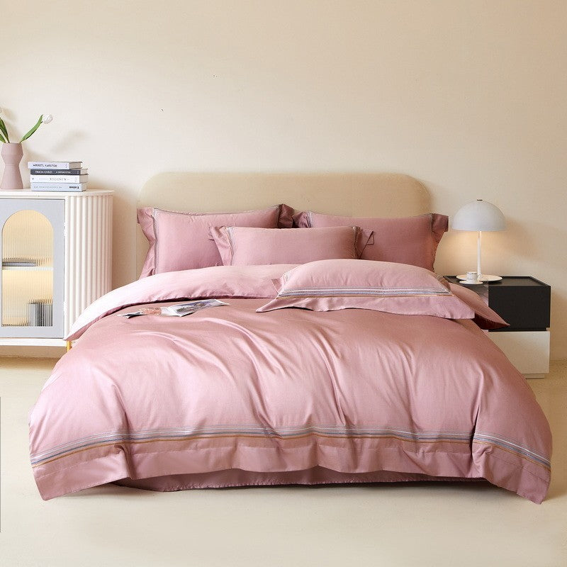 Four-piece Long-staple Cotton Bed Sheet And Quilt Cover