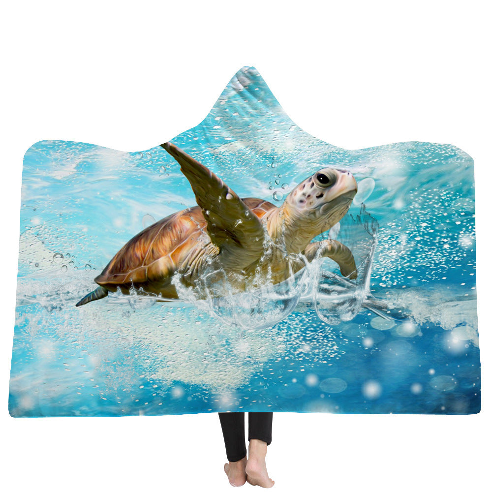 Nouvelle couverture à capuche de la série Ocean Turtle