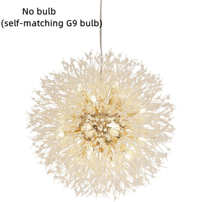 Dandelion Crystal Chandelier Restaurant Bedroom Clothing Shop Lighting