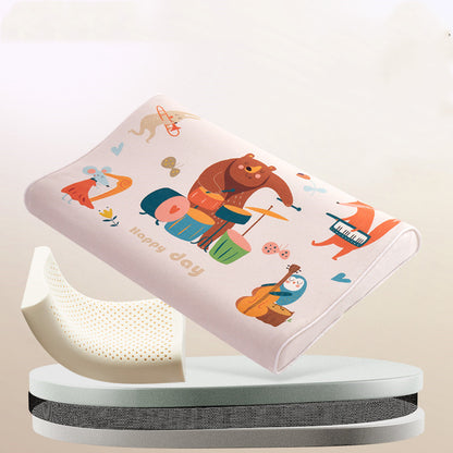 Almohada Atex para dormir para bebés de algodón natural para niños pequeños