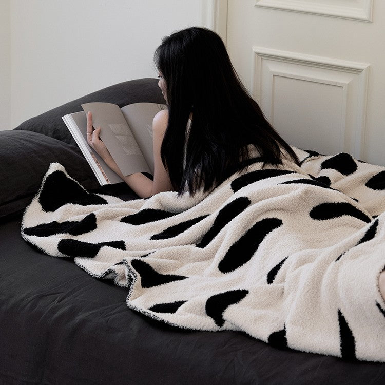 Winter Nap Office Knitting In Autumn And WinterDouble Faced Blanket