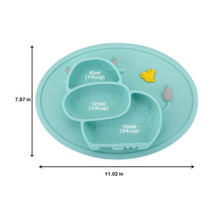 Silicone tray card for children