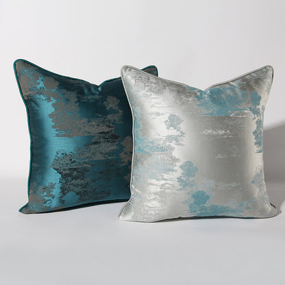 Dark Green Silver Green Sofa Pillow Cushion