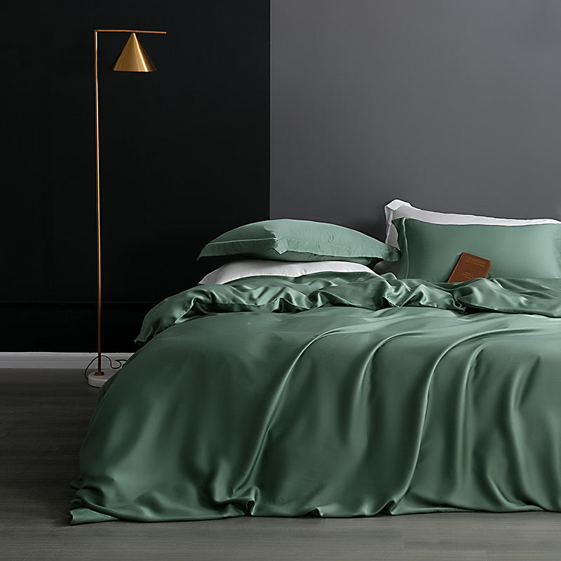 High-grade 80 double-sided solid color Tencel duvet cover