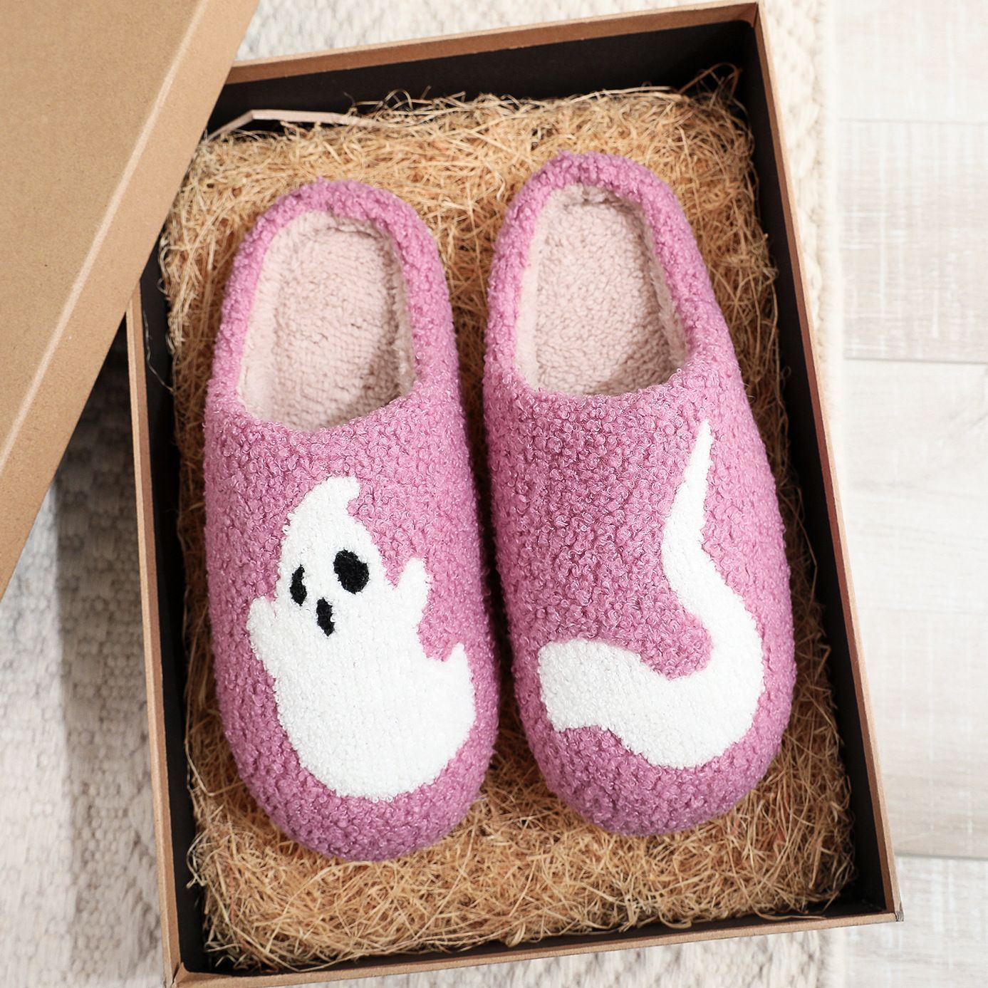 Halloween Ghost Home Cute Cartoon Household Cotton Slippers