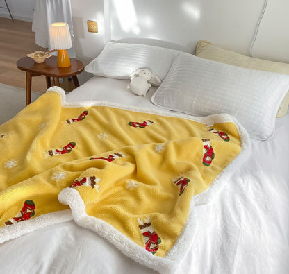 Children's Double-Sided Lamb Velvet Blanket Blanket Cover Blanket Quilt