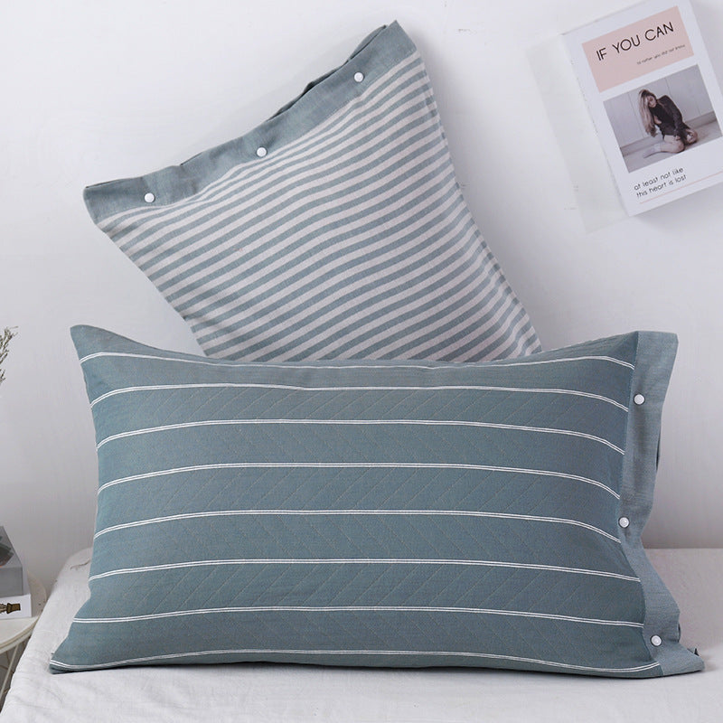 Three-layer Gauze Cotton Pillowcase European Style