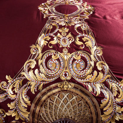 Four-piece embroidery bed