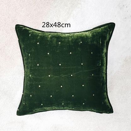 High Appearance Level Retro Brocade Throw Pillow Waist Pillow Back Pillow Cover