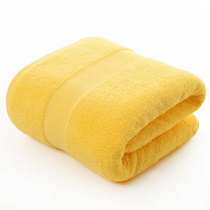 Cotton thickened plain colored bath towel