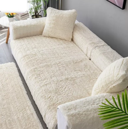 Plush Sofa Cushions Thickened To Keep Warm And Non-slip